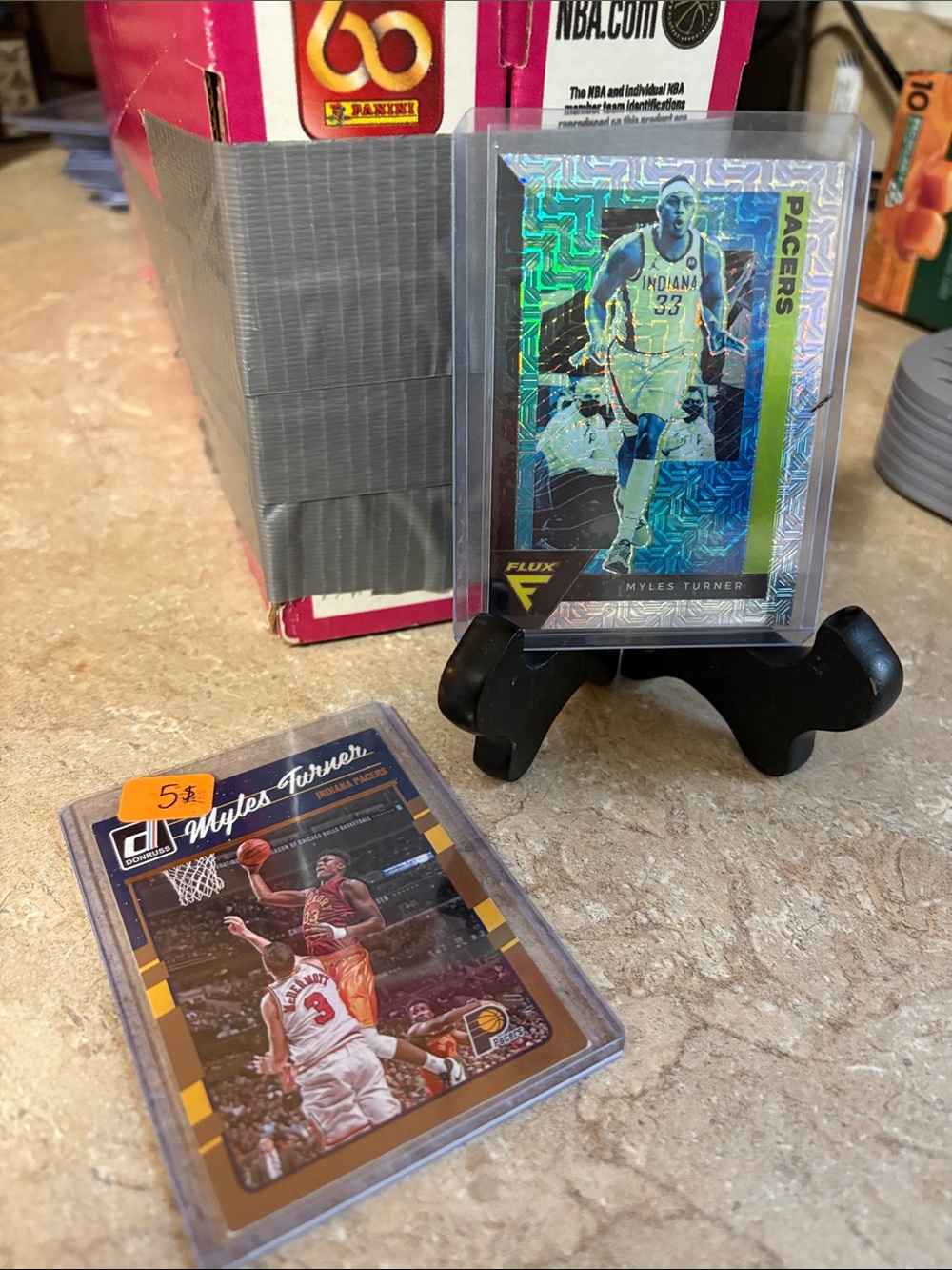 Myles Turner Pacers Holographic Basketball Card lot